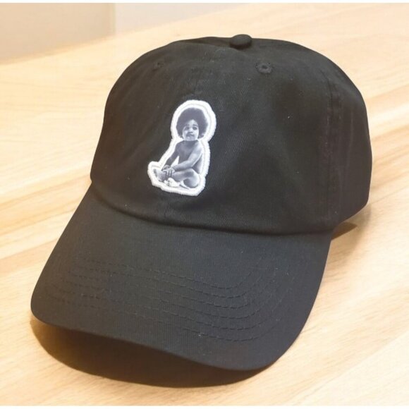 Notorious BIG Dad Hat Cap Black Born To Die One Size Adjustable Strap NWOT - Picture 1 of 7